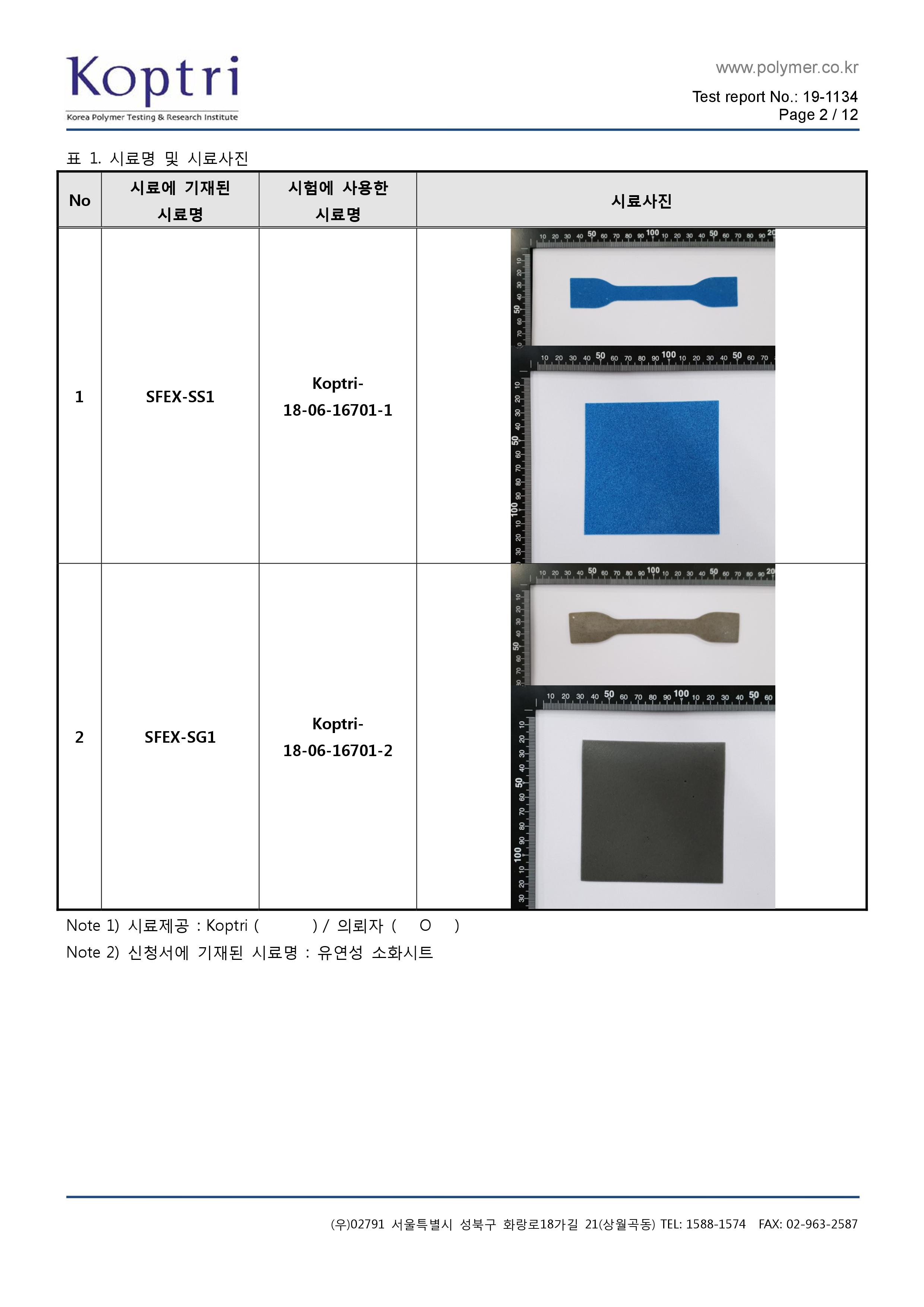 의뢰시험성적서